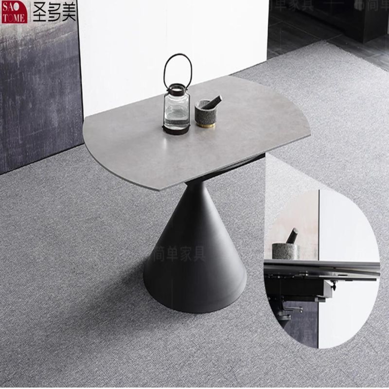 Simple and Sturdy Round Modern White Dining Table
