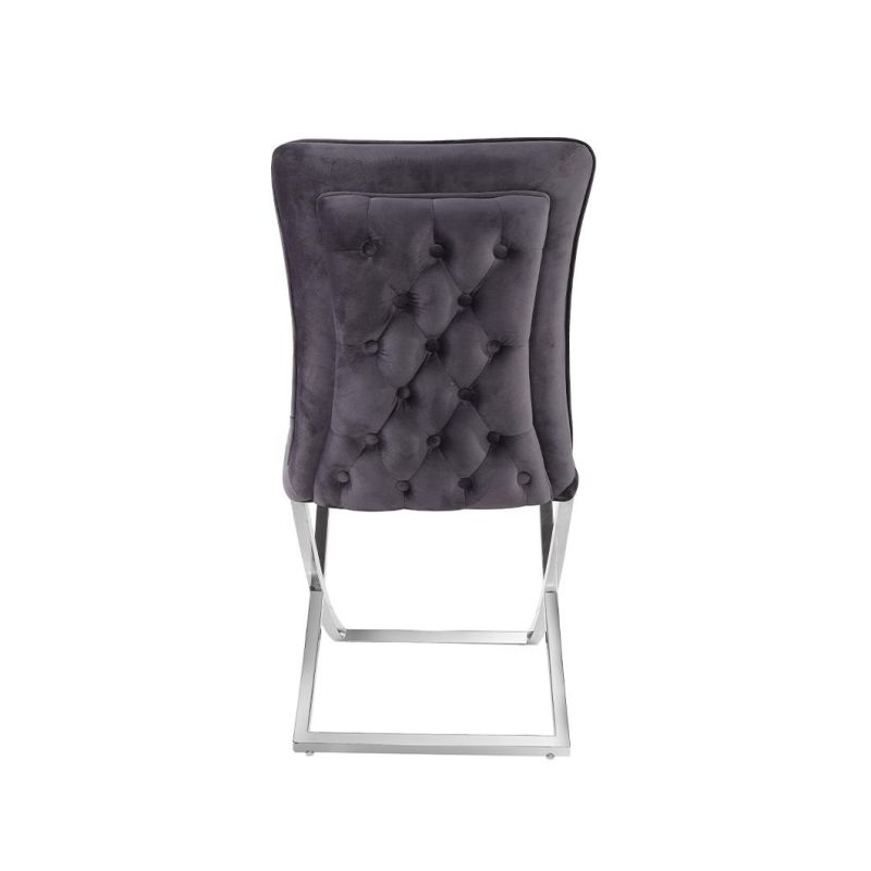 Wholesale Best Selling Stainless Steel Frame Fabric Fashionable Restaurant Dining Chair