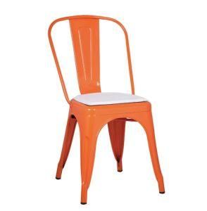 Modern Outdoor Furniture Matte Paint Metal Outdoor Dining Chair