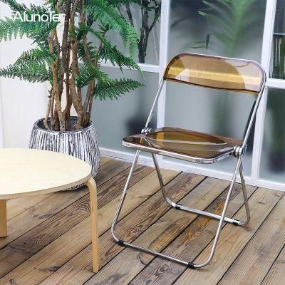 Quality Fabricated Steel Chrome Plated Garden Chairs with Plastic Seating