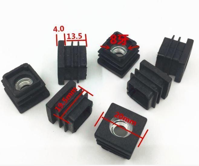 Custom Size Black and White Two-Color Nylon Plug Plastic Threaded Hole Plug
