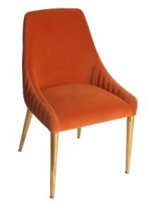 Modern Living Room Furniture Restaurant Fabric Dining Metal Chair