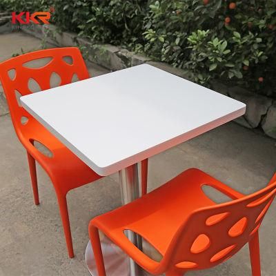 Kkr Shopping Mall Man Made Stone Food Court Dining Table and Chair