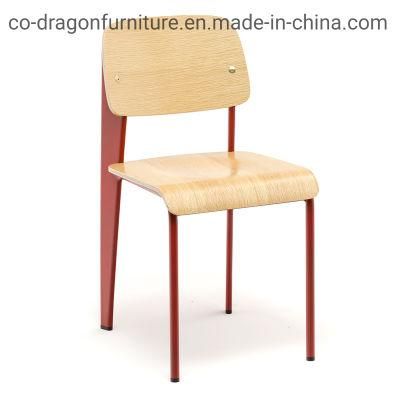 Wholesale Furniture Steel Restaurant Chair with Wood for Dining Furniture