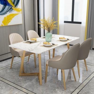 Kozy Factory Light Luxury Marble Modern Simple Rectangular Table for Living Room Sets