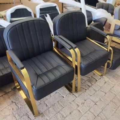 Hot Selling Barber Chair for Hair Salon Leather Styling Chairs Modern Hairdresser Tattoo Shaving Lift Square Barber Chair