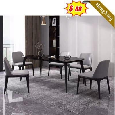 Light Luxury Marble Modern Wooden Durable Home Furniture Dining Table Set
