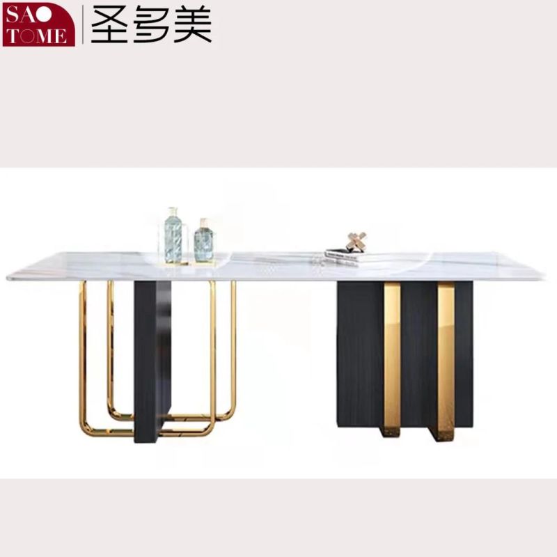 Modern Rock Board Furniture Three-Dimensional Dining Table