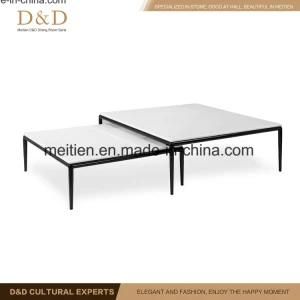 Home Use Marble Tea Table for Home Furniture with Metal Leg