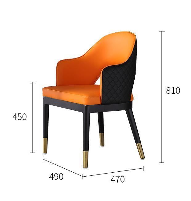 Zode Luxury Modern Design Boss and Metal Legs Dining Chair