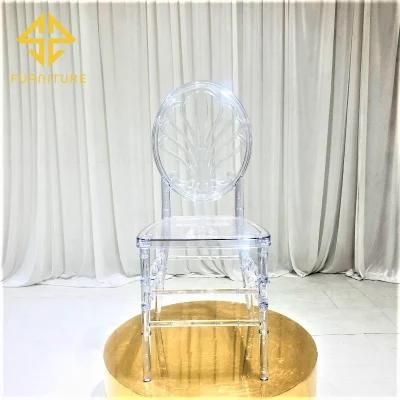 Modern Fine Plastic Transparent Chairs for Wedding Hotel Banquet