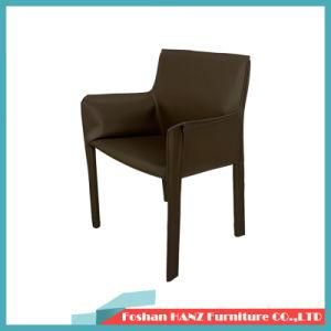 Modern Iron Frame Leather Restaurant Coffee Shop Hotel Furniture Dining Chair