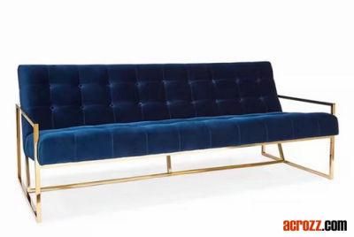 Modern Design Fabric PU Sofa Hotel Furniture 3 Seat Sofa Goldfinger Chiair