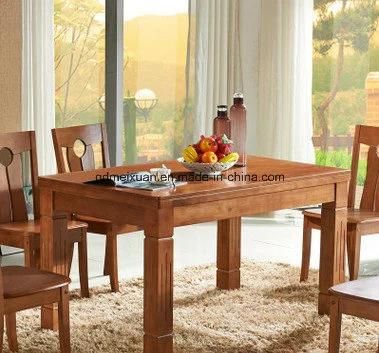 Solid Wood Dining Desk with Chairs One Set (M-X3151)