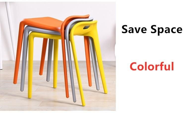 Colorful Hot Sale PP Material Outdoor Plastic Stackable Dining Chair