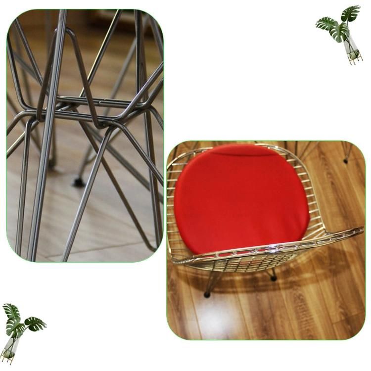 Black Wire Chair Computer Backrest Stool Coffee Shop Metal Stainless Steel Thickened Dining Chair Outdoor Milk Tea Shop Leisure Chair