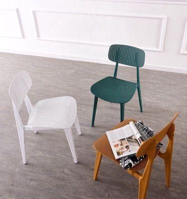 Hot Sale Nordic Coffee Waiting Hotel Lobby Plastic Dining Chair