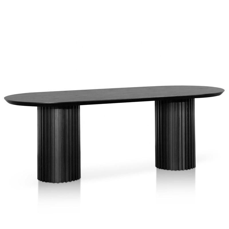 Hot Sales Wood Ripple Oval Dining Table