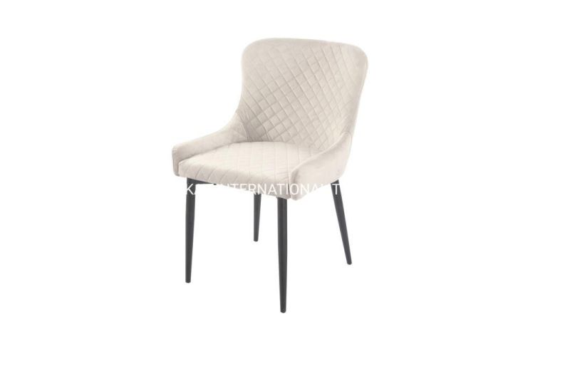 Factory Direct Price Simple Design Modern Fabric Dining Chairs