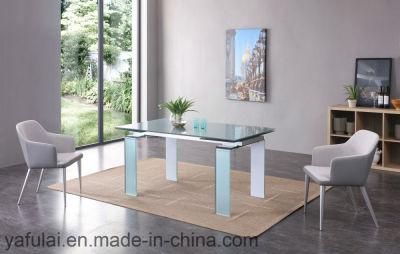 Living Room Furniture Dining Table Set Rectangle Glass Dining Table