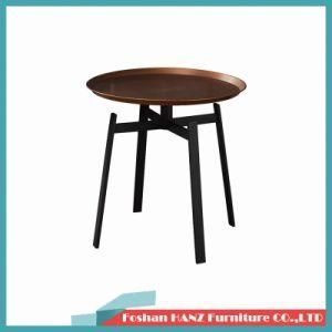 Factory Direct Sale Iron Foot Solid Wood Table Household Tea Table