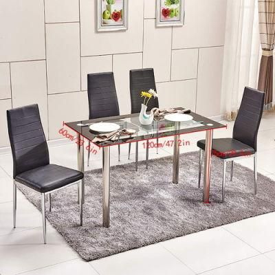 Factory Modern Restaurant Customized Fashion Modern Home Furniture Disassembly Dining Room Sets One Table 4 Seater