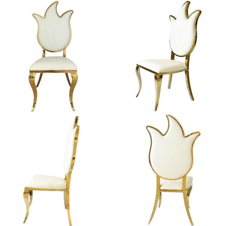 Wholesale Hotel Furniture Banquet Chairs Gold Metal Stainless Steel