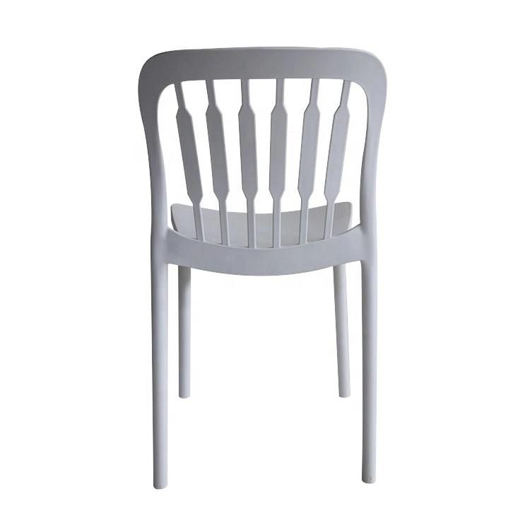 Easy to Clean Mould Injection Plastic Outdoor Dining Chair Stackable Colorful PP Beach Chair