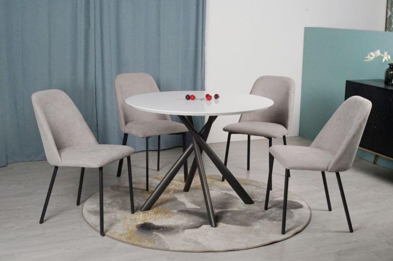 High Quality Marble Round Ceramic Tile Top Dining Table