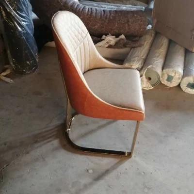 Italian Light Luxury PU Leather Dining Chair