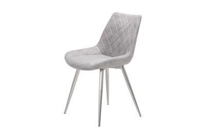 Grey Flannel Fabric Home Chair