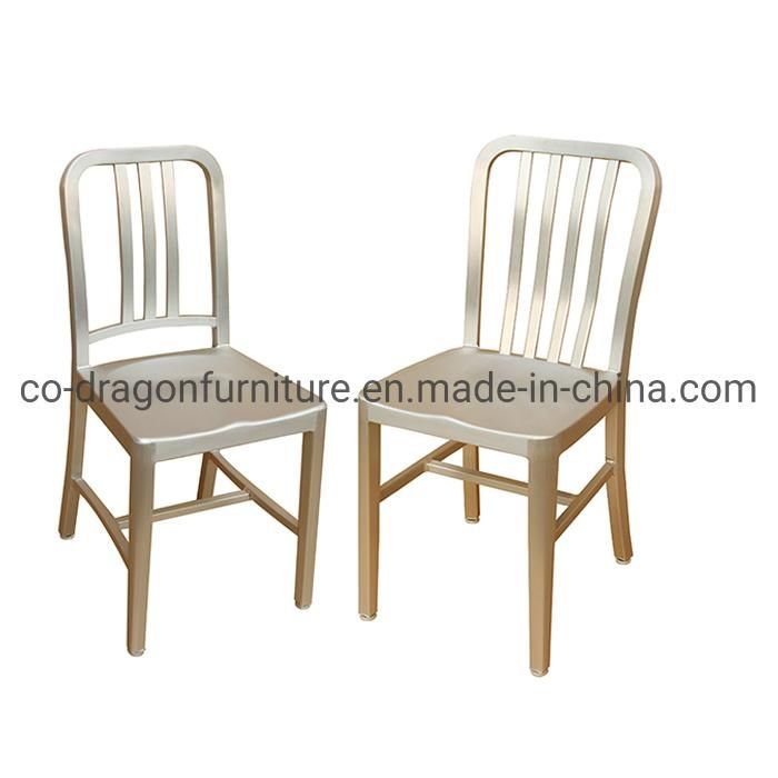 Fashion Wholesale Market Gold Steel Dining Chair for Banquet Furniture