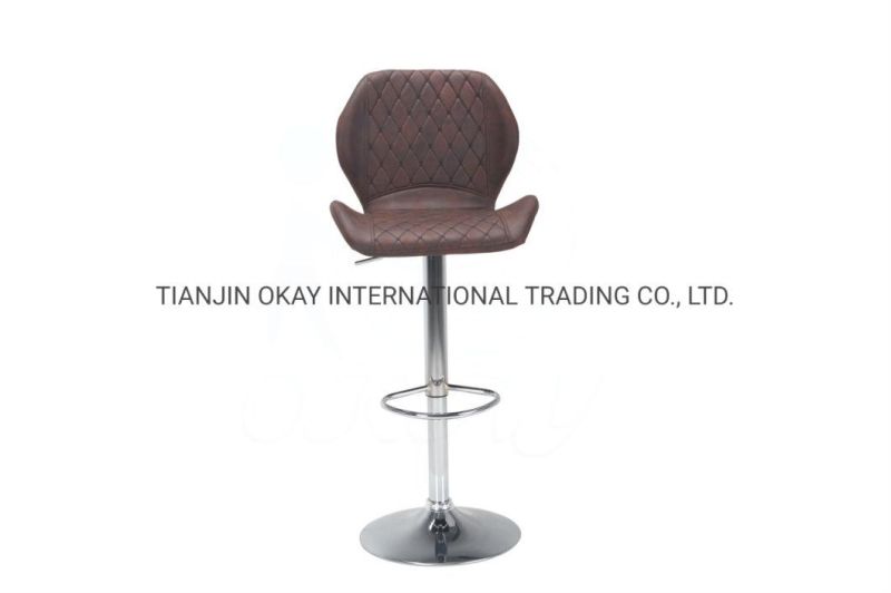 Modern High Quality Commercial Industrial Furniture Black Velvet Upholstered Metal Bar Stools Chairs