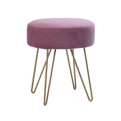 2022 Factory Sale Sitting Room Coffee Table Nordic Household Low Stool Velvet Sofa Footstool Industrial Stool