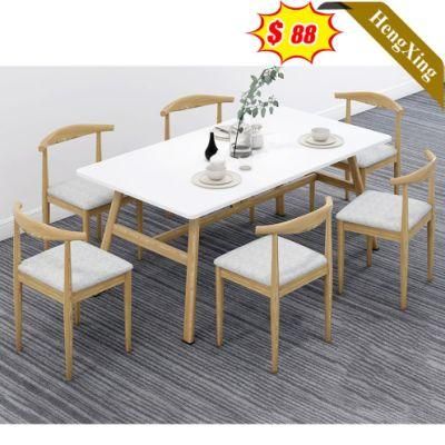 Wood Simple Hot Selling Nordic Wooden Table Set Dining Room Furniture Table with Chair