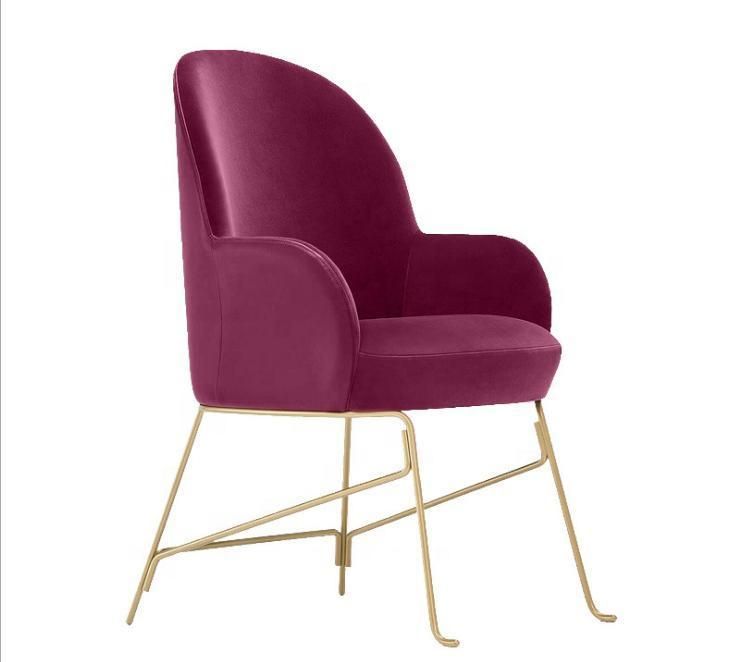 Hot Sale Modern Dining Room Chair Furniture Custom Color Velvet Fabric Dining Chairs