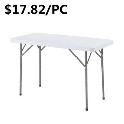 Newest Portable Banquet Restaurant Indoor Furniture Training Dining Folding Table