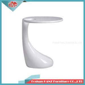 White Fiberglass Dining Side Design Table