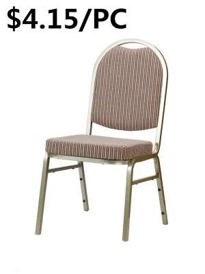 Factory Supply Restaurant Metal Wedding Silla Comfortable Armless Banquet Chair