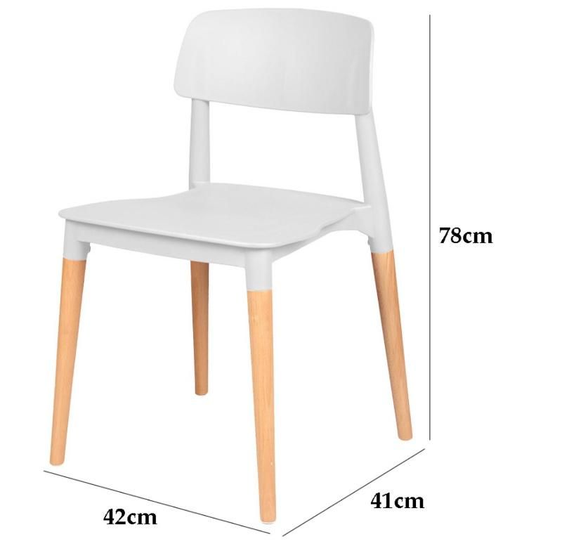 Nordic Design Furnitures Modern Wooden Frame Cafe Dining Chairs Plastic Chairs Cafeteria Dining Italian Dining Chair