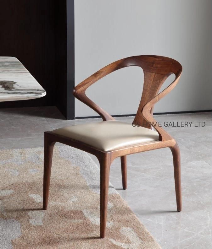 Customized Restaurant Furniture Modern Leisure Dining Room Furniture Wooden Nordic Dining Chair