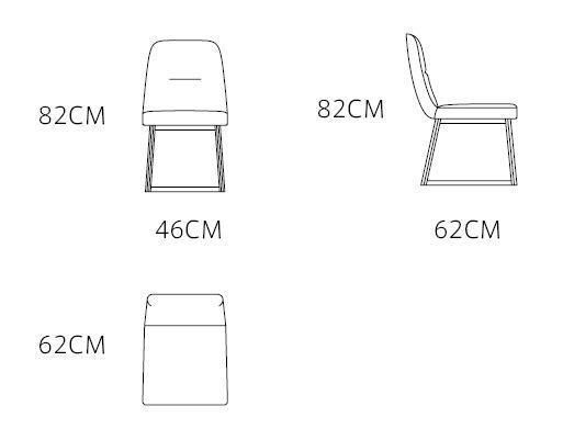 Chinese Home Furniture Manufacturer Dining Furniture Fabric Upholstery Solid Wood Leg Hotel Modern Restaurant Furniture Dining Chair