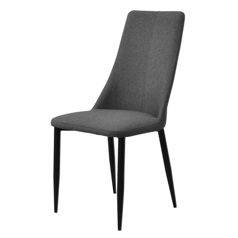 Cheap Modern Dining Room Furniture Metal Tube Legs Fabric Dining Chair