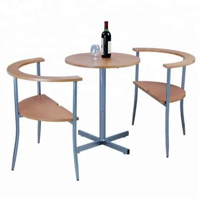 High Quality Round Wood Luxury Cafe Dining Table Set for Cafe Shop
