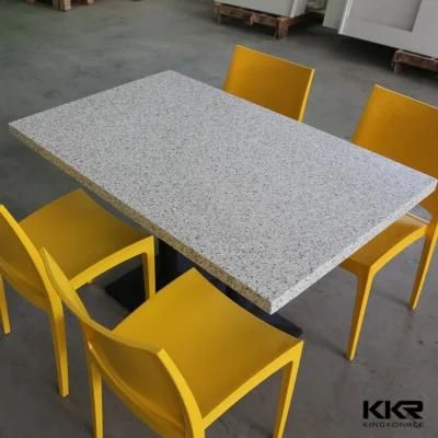 Restaurant Solid Surface Dining Table Acrylic Table Top