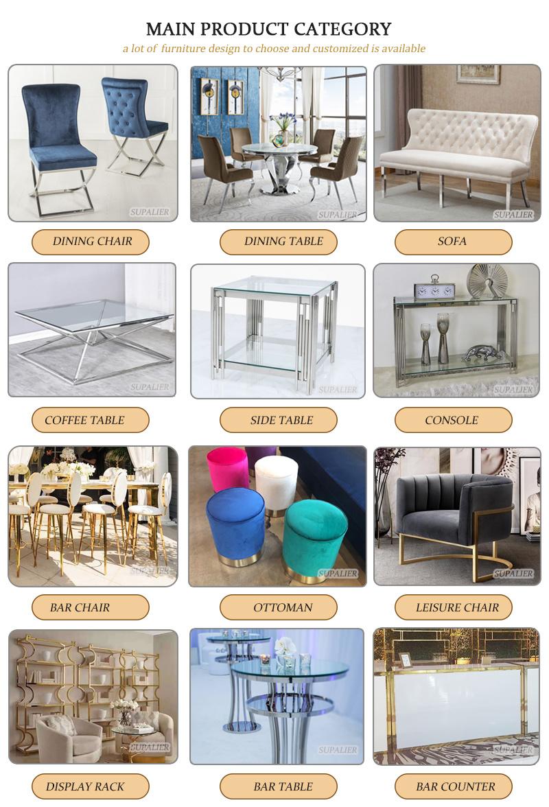 High Quality Factory Outlet Gold Wedding Banquet Chairs and Tables