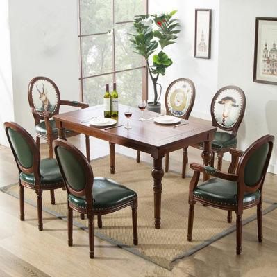 Wholesale French Room Furniture Solid Wood Dining Table&Chair Sets