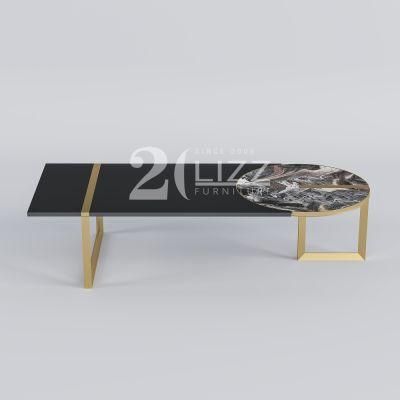 2022 Latest Modern Design Home Furniture Living Room Center Pattern Marble Low Coffee Table Economical Price