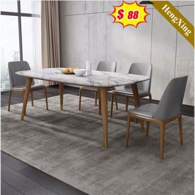 Wooden Leg Dining Room Furniture Dining Table Set Modern Dining Table Dining Chair (UL-21LV0207)