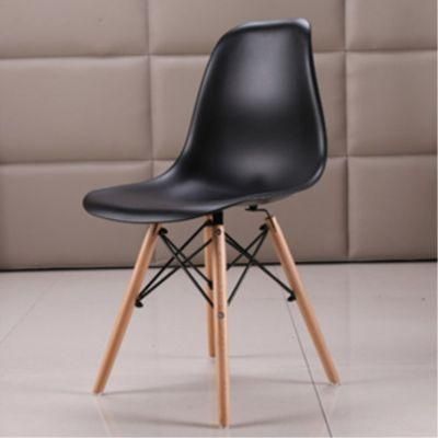 Direct Factory Chaise Lounge Modern Furniture Nordic Dining Chair with Classic Wood Legs